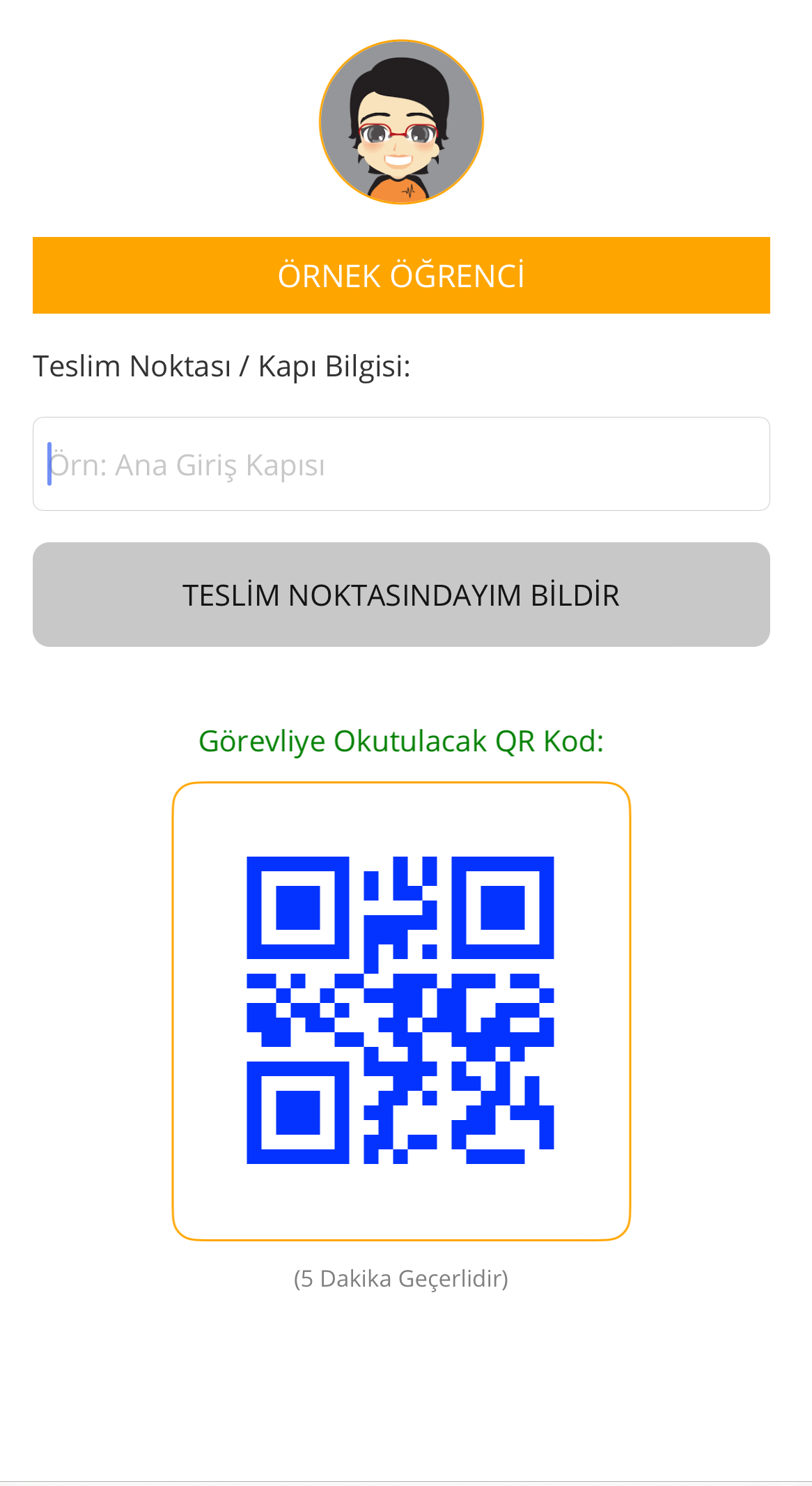 Öğrenci Teslim Yetki Kontrolü